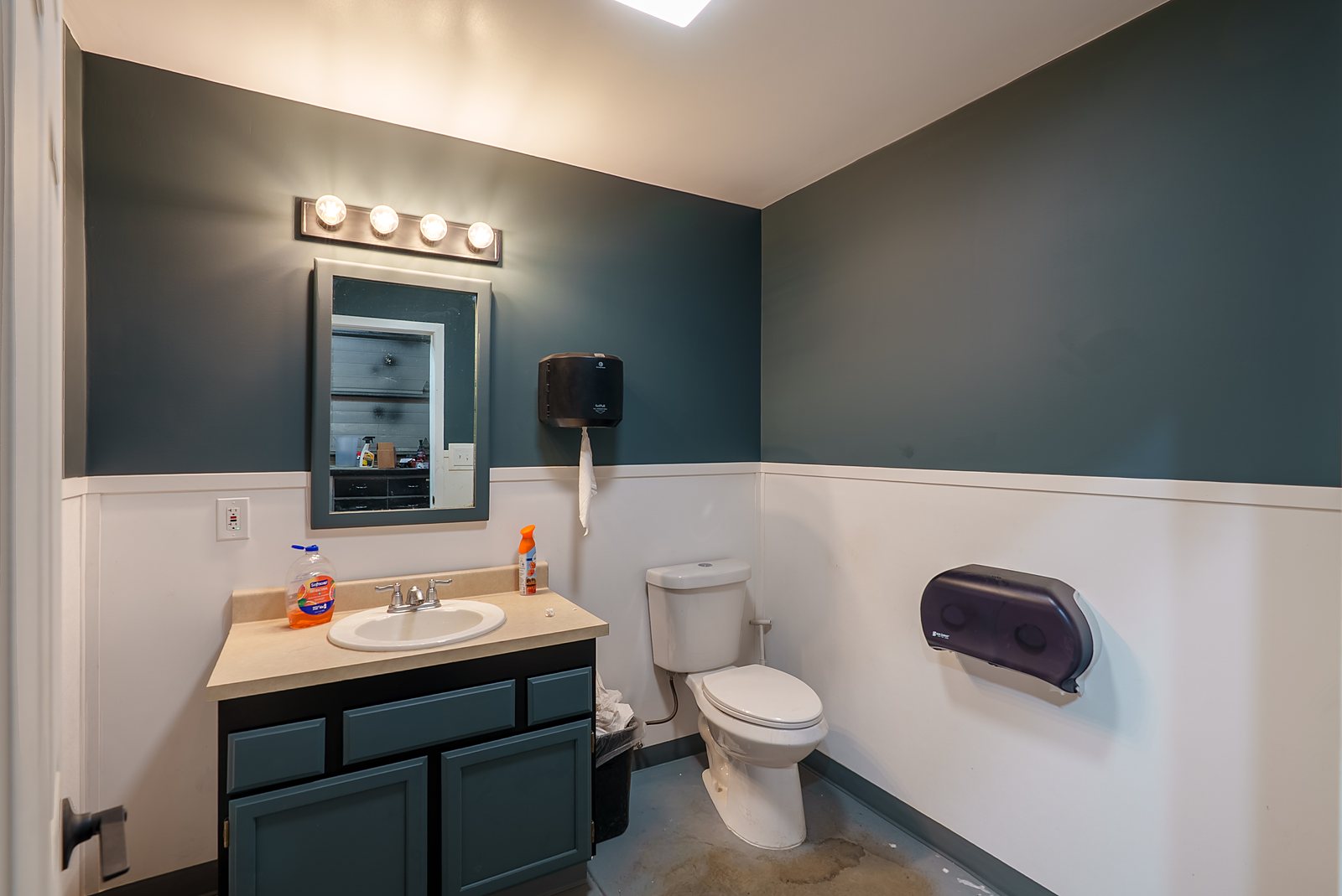 Finished restroom at 399 Helmericks Avenue